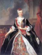 Louis de Silvestre Portrait of the Queen Maria Josepha in Polish costume oil painting reproduction